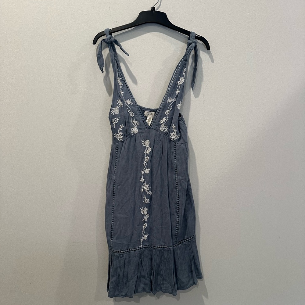Jessica Simpson Gray Textured Dress